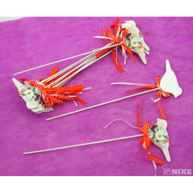 ZÁPICH PTÁČEK 12ks 9x28cm*ORANŽOVÁ