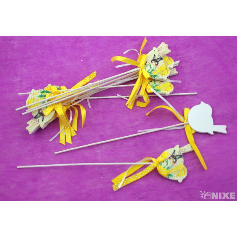 ZÁPICH PTÁČEK 12ks 9x28cm*ŽLUTÁ