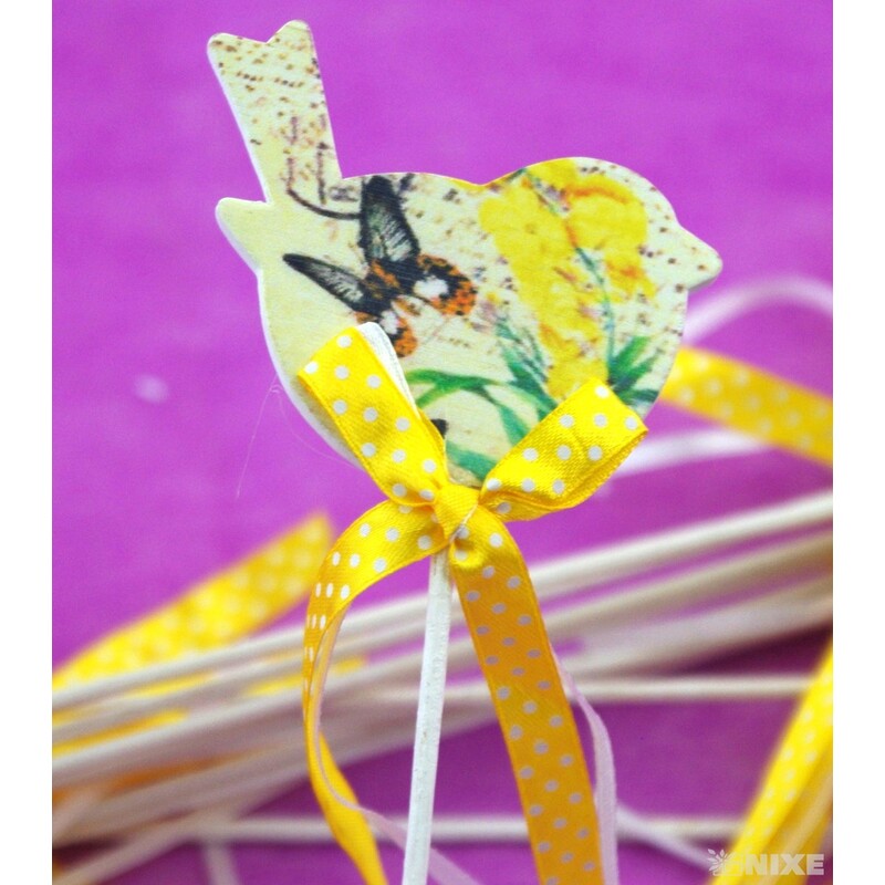 ZÁPICH PTÁČEK 12ks 9x28cm*ŽLUTÁ