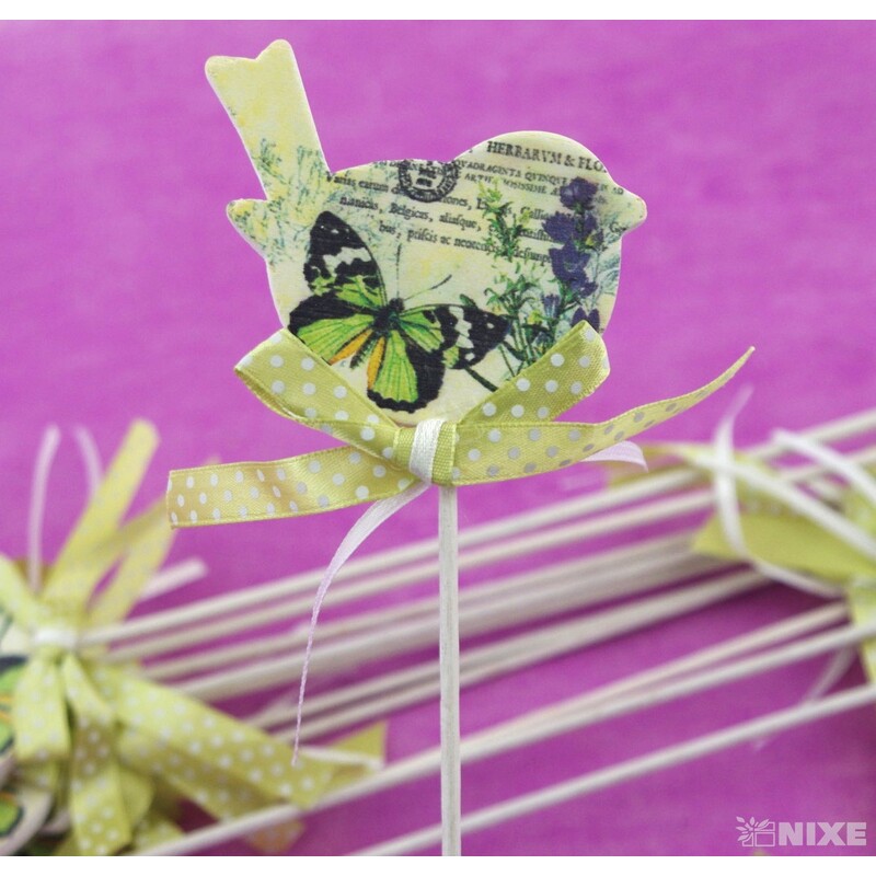 ZÁPICH PTÁČEK 12ks 9x28cm*ZELENÁ