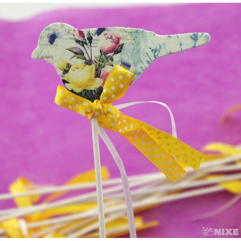 ZÁPICH PTÁČEK 12ks 9x28cm*ŽLUTÁ