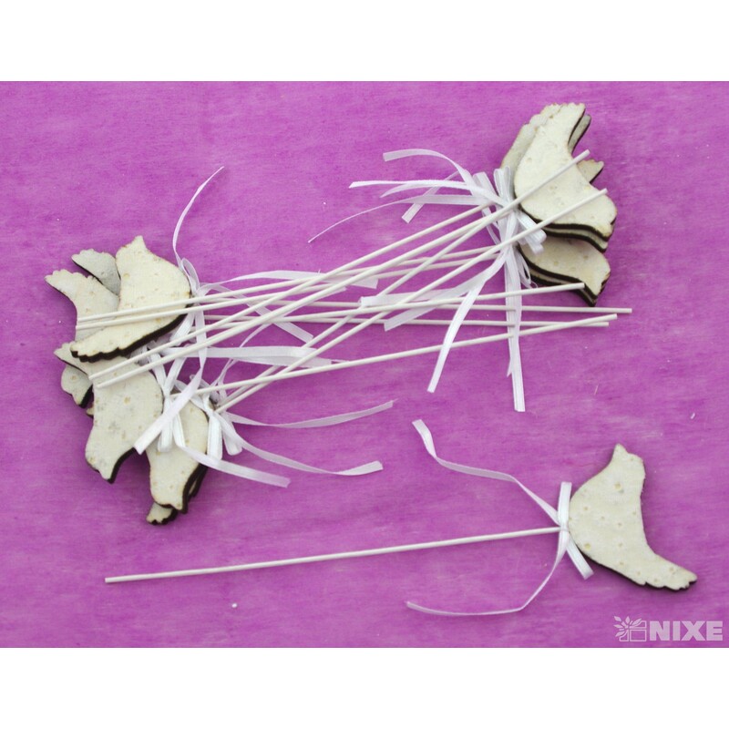 ZÁPICH PTÁČEK 12ks 6x21cm*KRÉMOVÁ