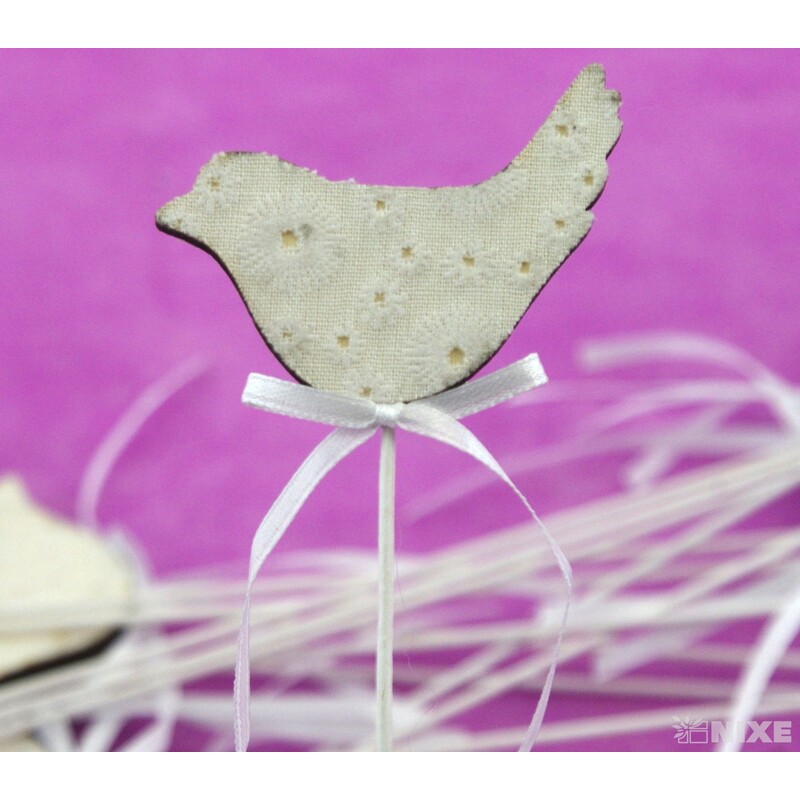 ZÁPICH PTÁČEK 12ks 6x21cm*KRÉMOVÁ