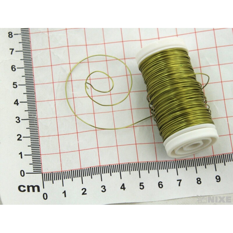 DRÁT OZDOBNÝ PL 0,5mm 100g*ZLATÁ