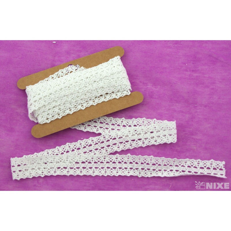 STUHA KRAJKA MIX 25mmx5yd*BÍLÁ