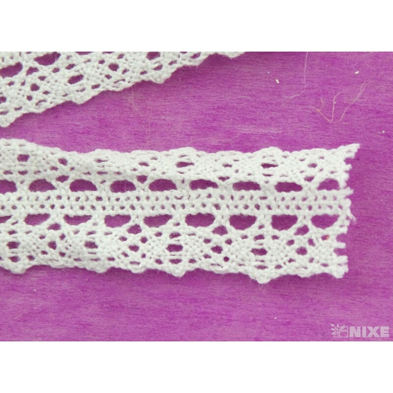 STUHA KRAJKA MIX 25mmx5yd*BÍLÁ