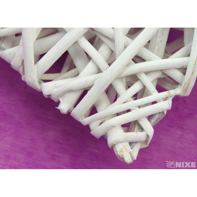 ZÁVĚS SRDCE 11,5cm*BÍLÁ