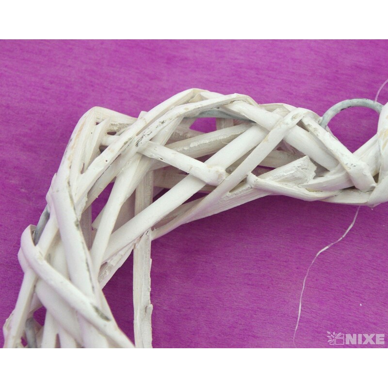 ZÁVĚS SRDCE 20cm*BÍLÁ