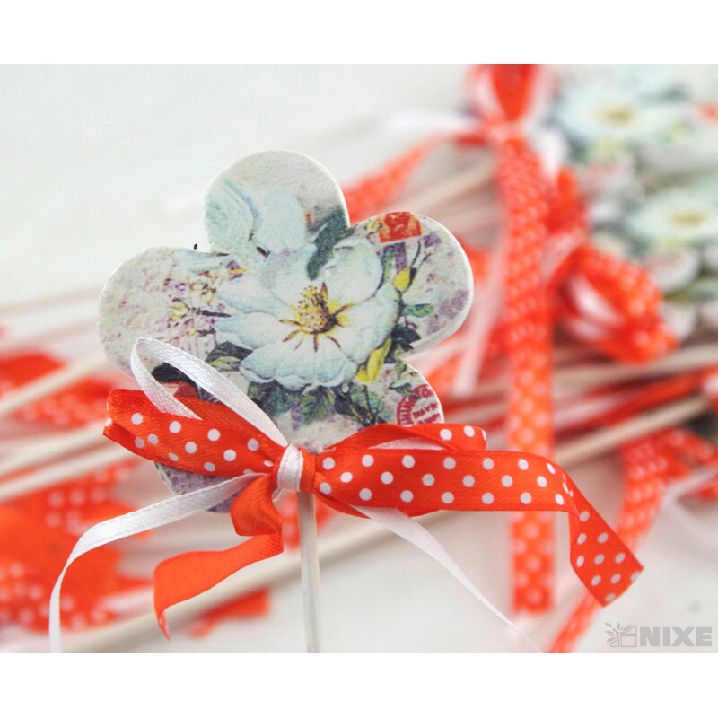 ZÁPICH KVĚT 12ks 6x29cm*ORANŽOVÁ