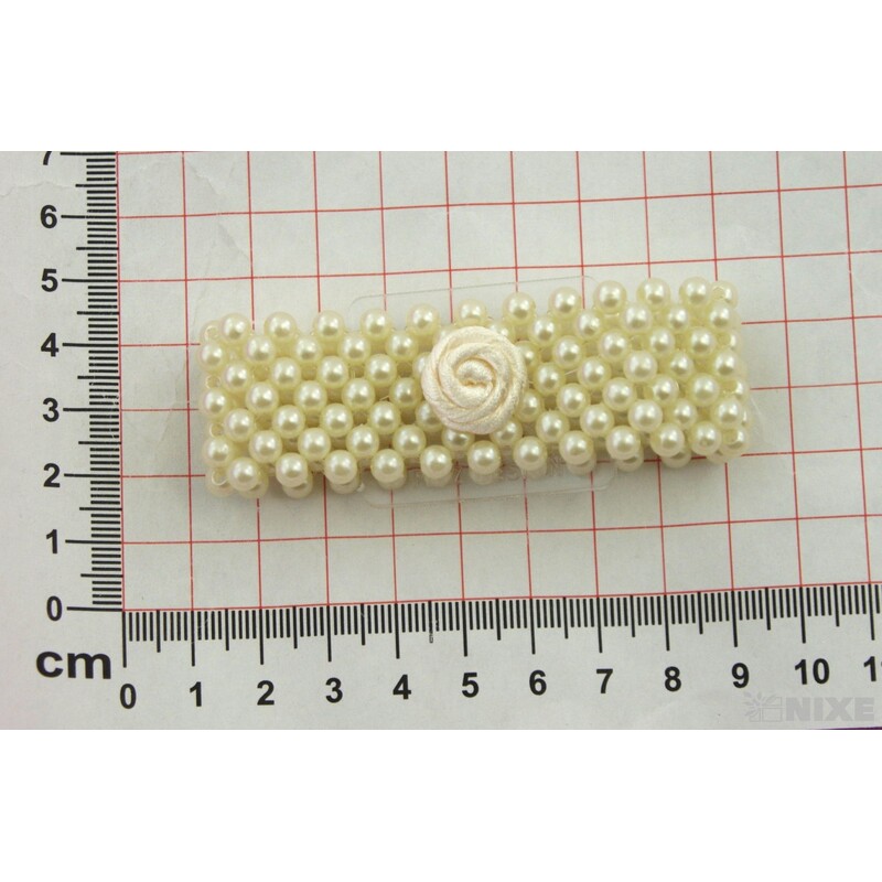 PERLOVÝ NÁRAMEK 2,5cm*KRÉMOVÁ V+