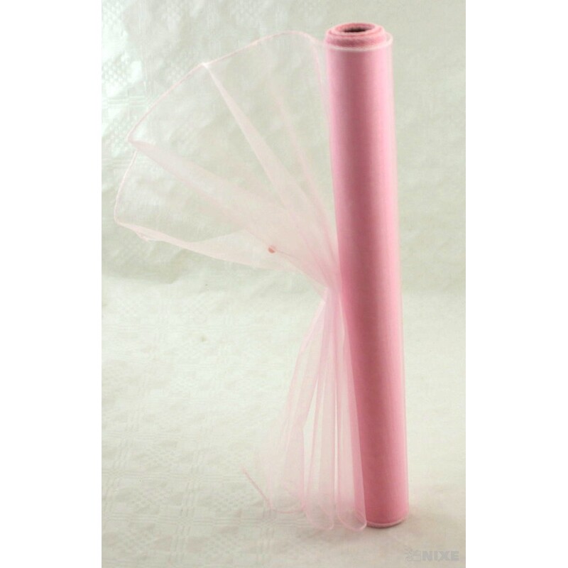 ORGANZA 39cmx8m*RŮŽOVÁ SV. V+