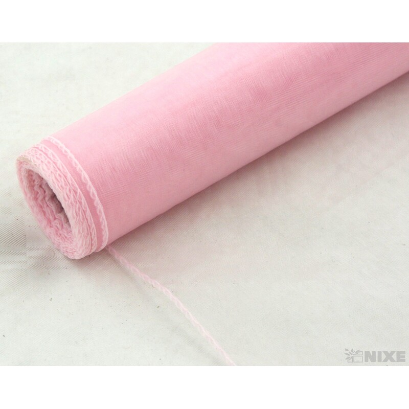 ORGANZA 39cmx8m*RŮŽOVÁ SV. V+