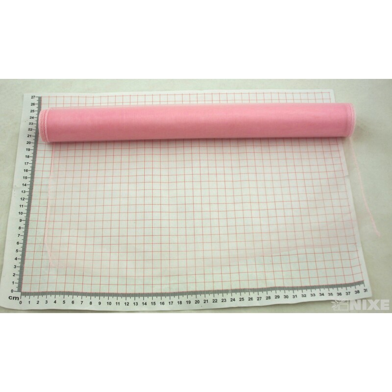 ORGANZA 39cmx8m*RŮŽOVÁ SV. V+