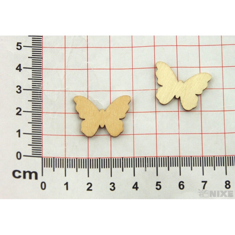MOTÝL D 2,5x2cm 24ks*PŘÍRODNÍ