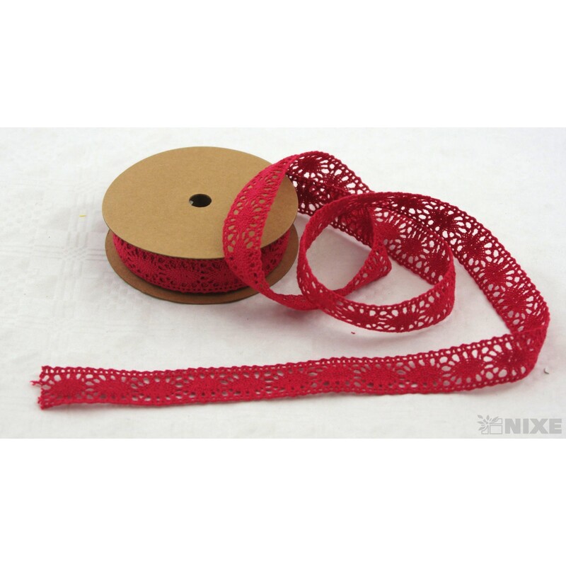 STUHA KRAJKA 25mmx10yd*ČERVENÁ TM.