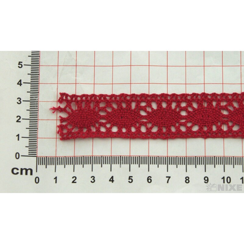 STUHA KRAJKA 25mmx10yd*ČERVENÁ TM.