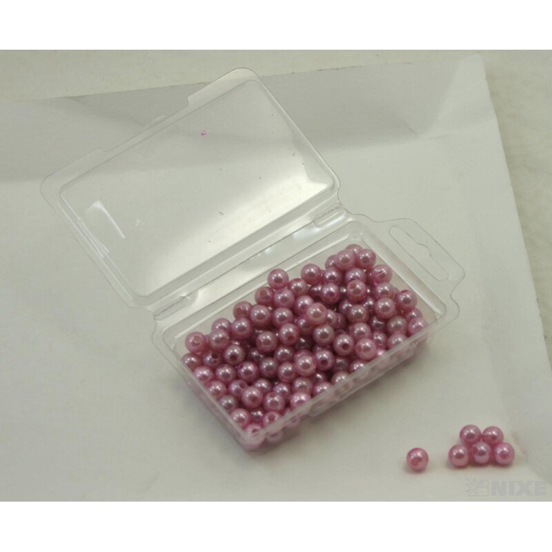 KORÁLKY 8mm 45g*STARORŮŽOVÁ