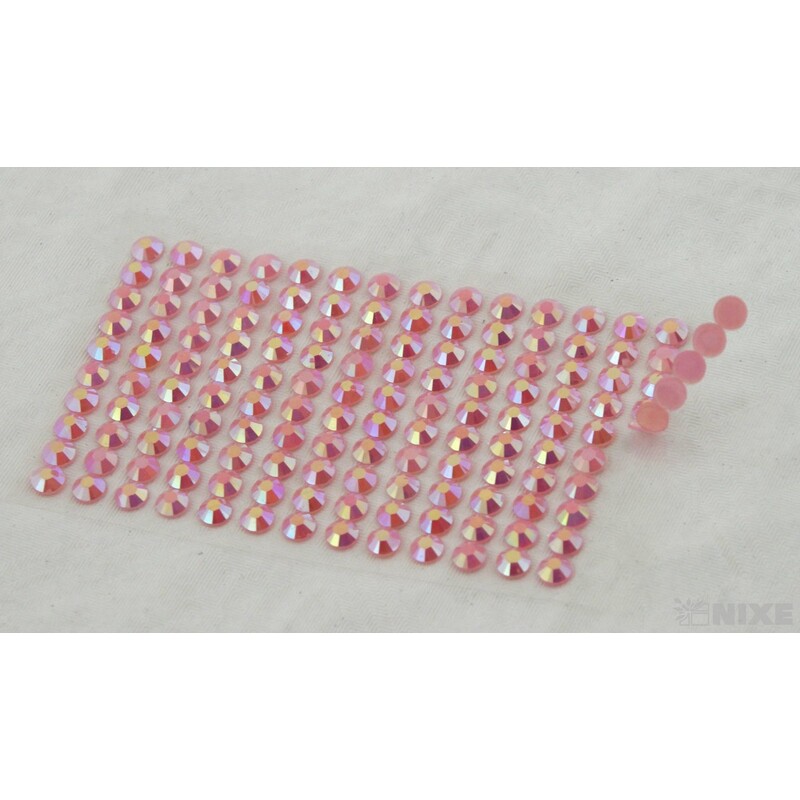 PERLIČKY NALEPOVACÍ 6mm 140ks*STARORŮŽOVÁ