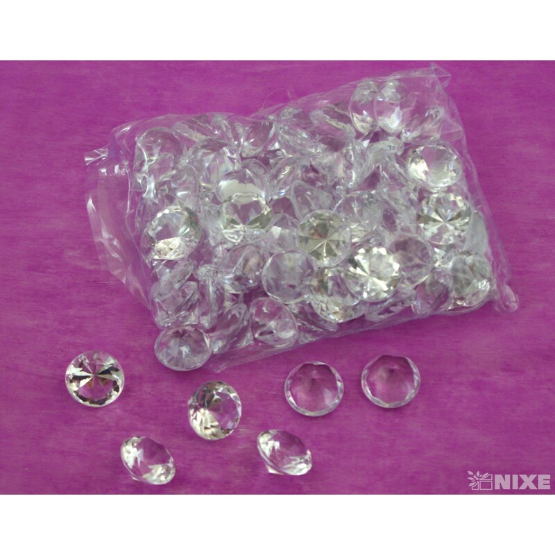 DIAMANTY 30mm cca 500g*PRŮHLEDNÁ