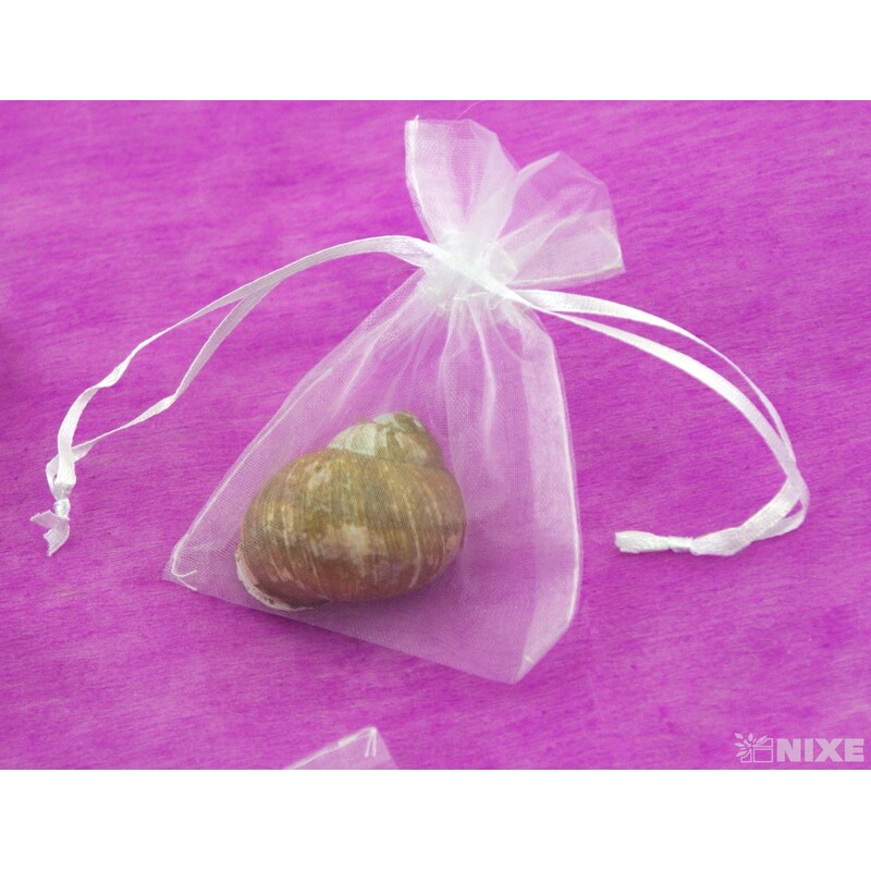 SÁČEK ORGANZA 07x10cm*BÍLÁ V+