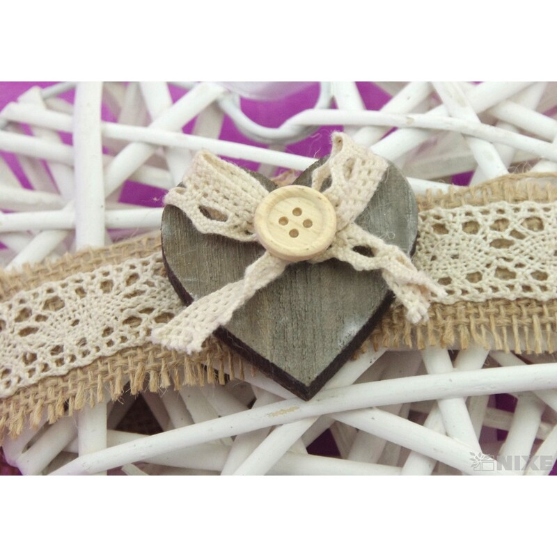 ZÁVĚS SRDCE ZDOBENÉ 19cm*