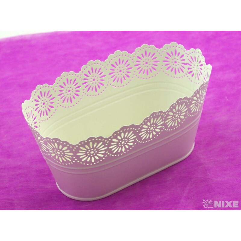 PLECHOVÁ MISKA OVÁL 22x12x10cm*MIX BAREV