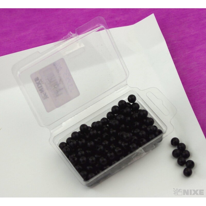 KORÁLKY 8mm 45g*ČERNÁ