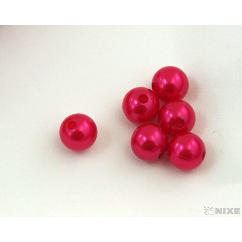 KORÁLKY 10mm 45g*ČERVENÁ