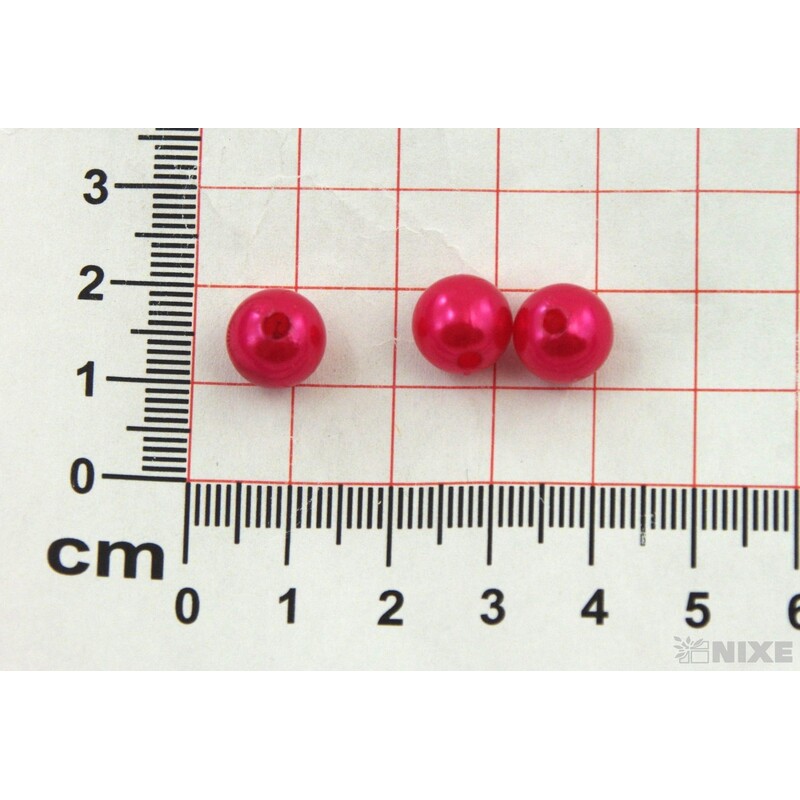 KORÁLKY 10mm 45g*ČERVENÁ