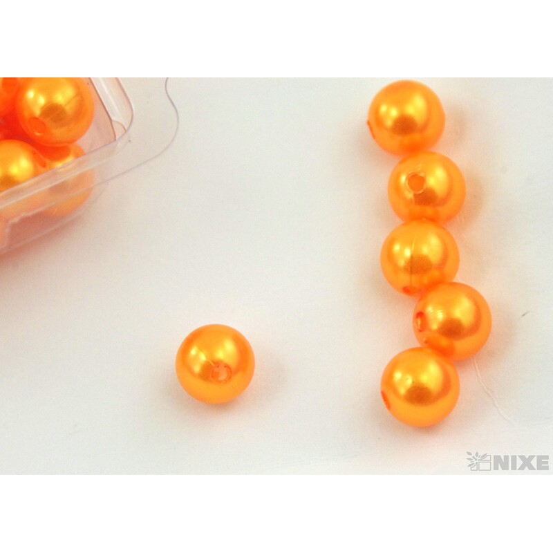 KORÁLKY 10mm 45g*ORANŽOVÁ