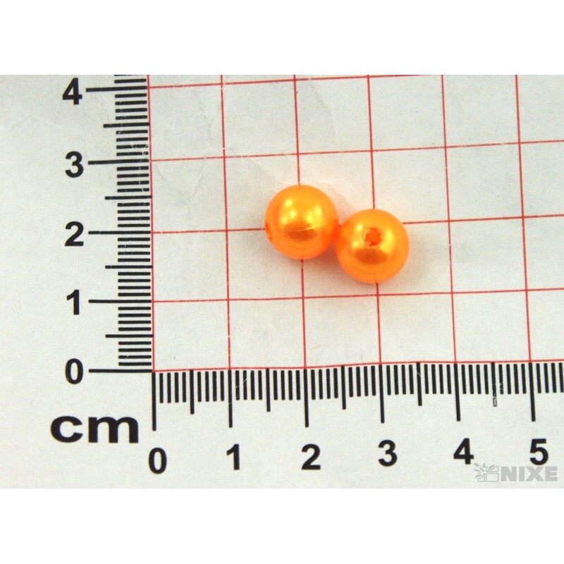 KORÁLKY 10mm 45g*ORANŽOVÁ