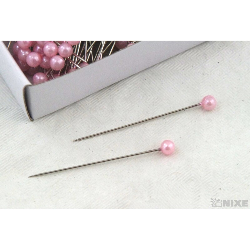 ŠPENDLÍK PL 4mmx4cm 144ks*RŮŽOVÁ SV.