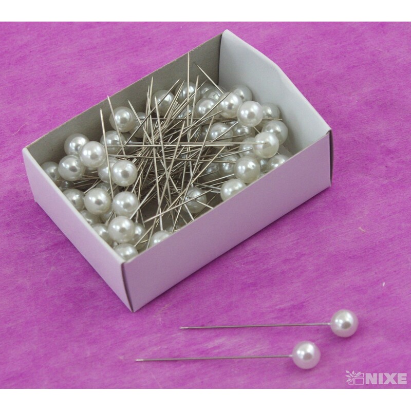 ŠPENDLÍK PL 10mmx6cm 100ks*BÍLÁ