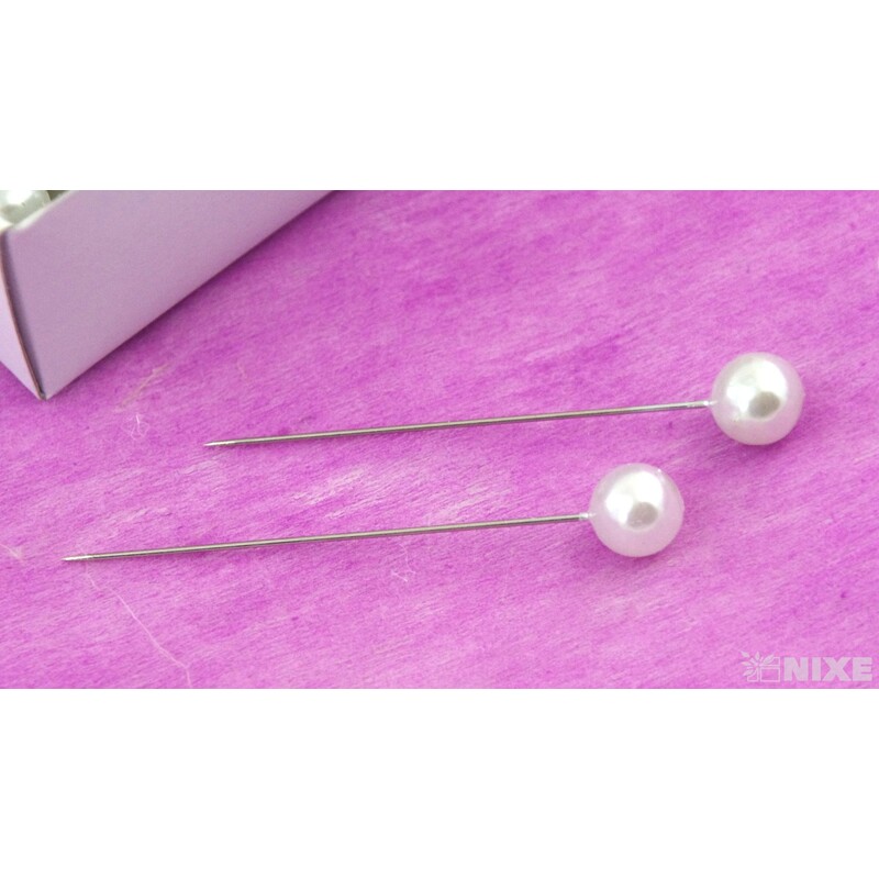 ŠPENDLÍK PL 10mmx6cm 100ks*BÍLÁ