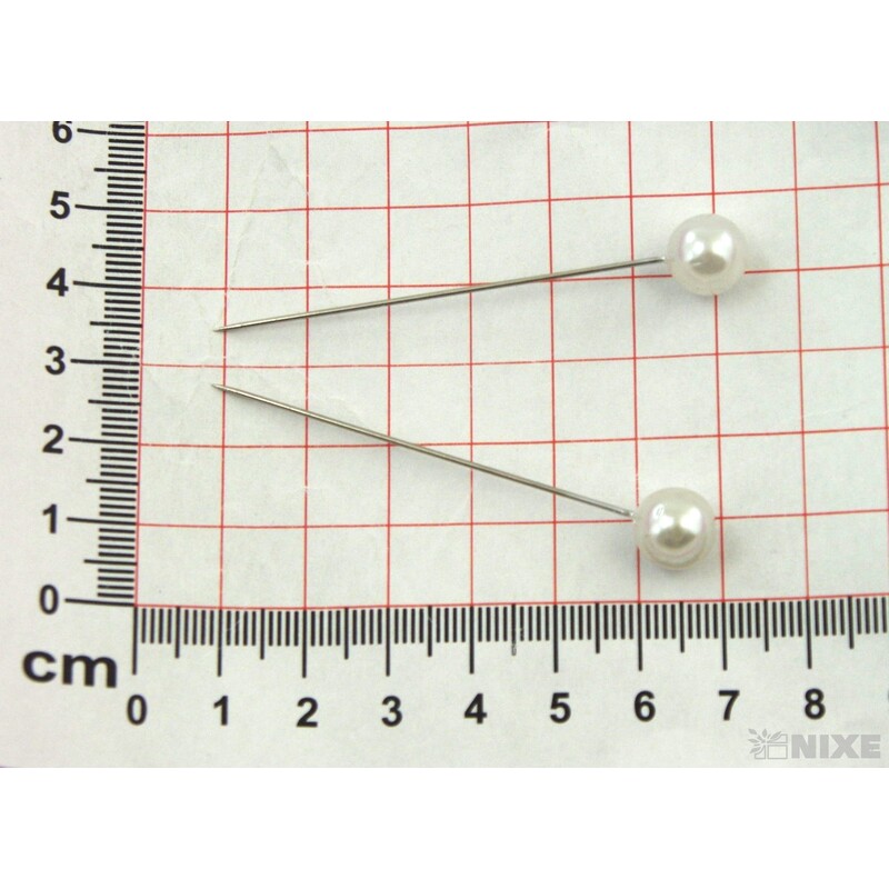 ŠPENDLÍK PL 10mmx6cm 100ks*BÍLÁ