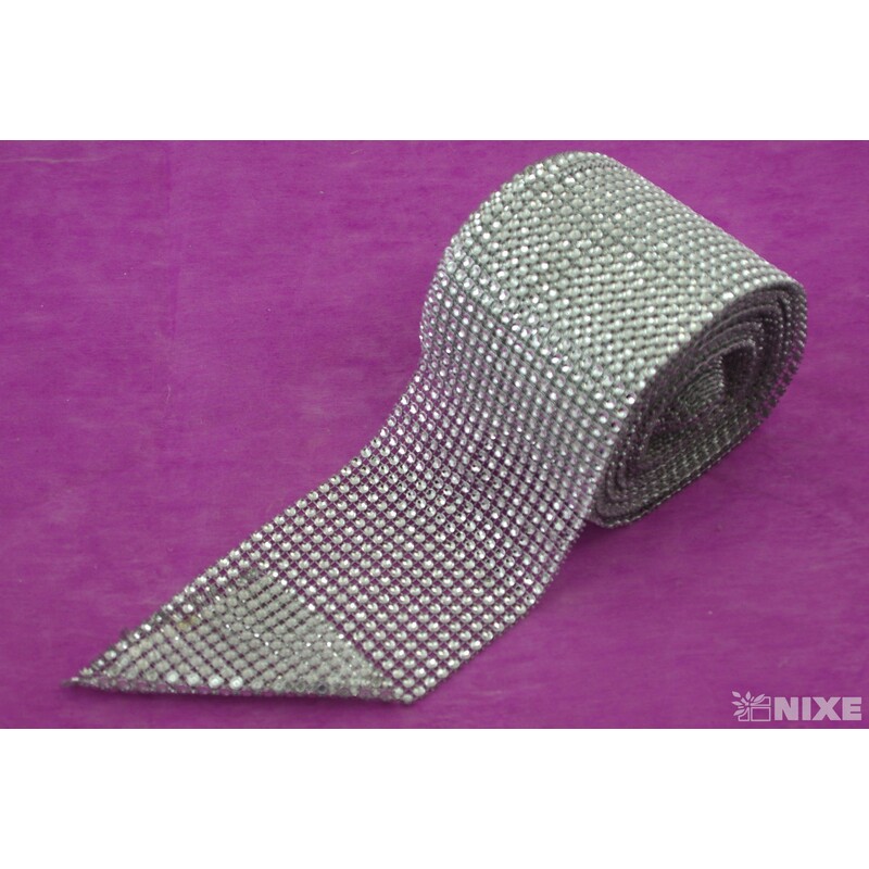 PÁSEK METAL DEKOR 110mmx9m*STŘÍBRNÁ