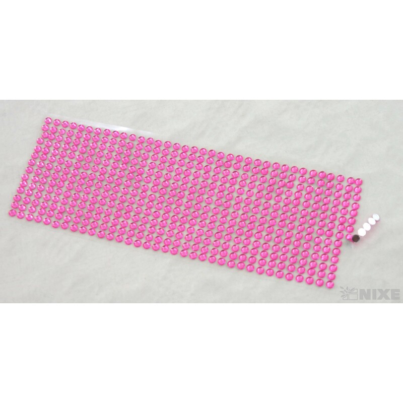 PERLIČKY NALEPOVACÍ 6mm 504ks*RŮŽOVÁ