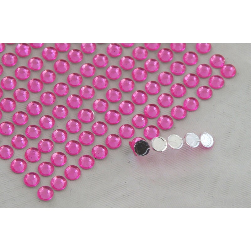 PERLIČKY NALEPOVACÍ 6mm 504ks*RŮŽOVÁ