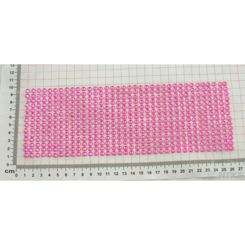 PERLIČKY NALEPOVACÍ 6mm 504ks*RŮŽOVÁ