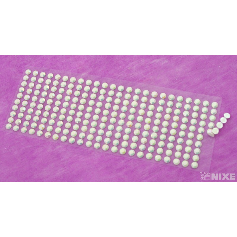 PERLIČKY NALEPOVACÍ 8mm 240ks*PERLEŤOVÁ