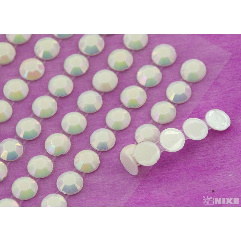 PERLIČKY NALEPOVACÍ 8mm 240ks*PERLEŤOVÁ