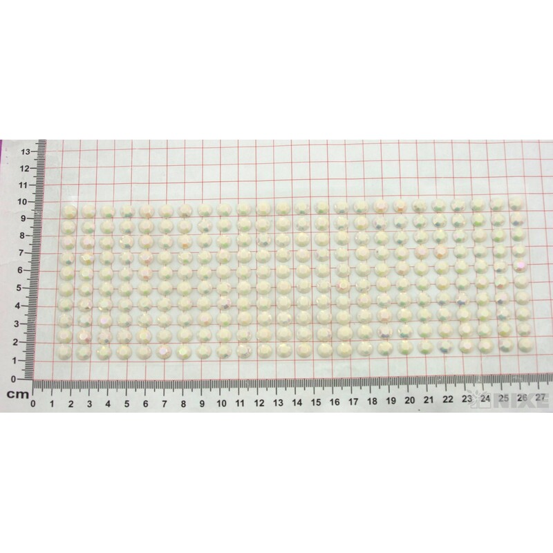 PERLIČKY NALEPOVACÍ 8mm 240ks*PERLEŤOVÁ