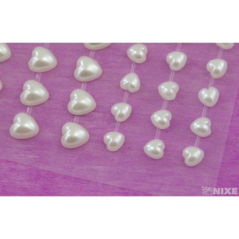 SRDÍČKA NALEP. 1cm*PERLEŤOVÁ