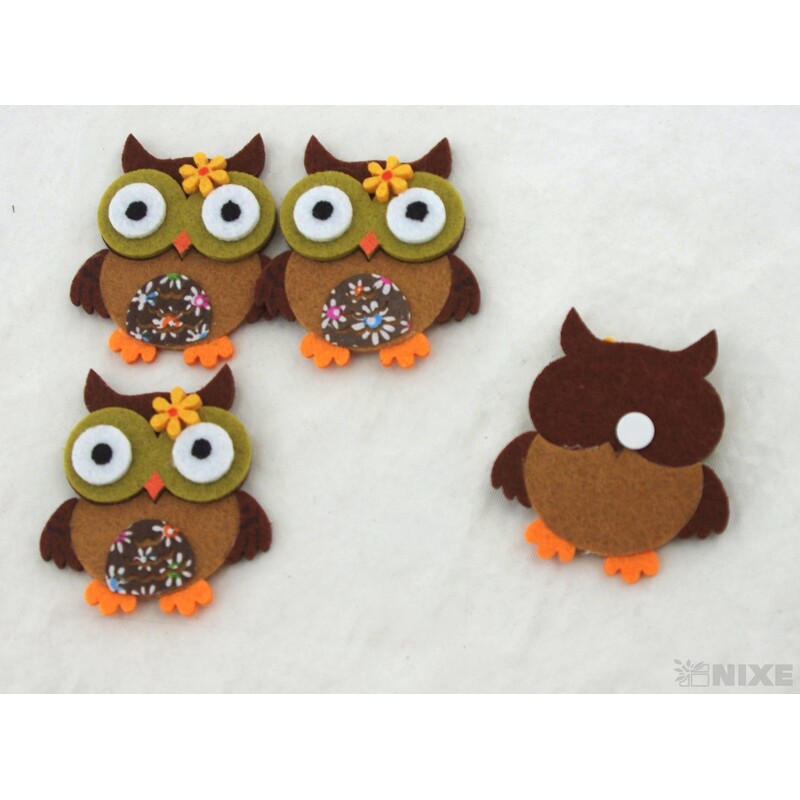 SOVA NALEPOVACÍ FILC 6,5x6cm 4ks*