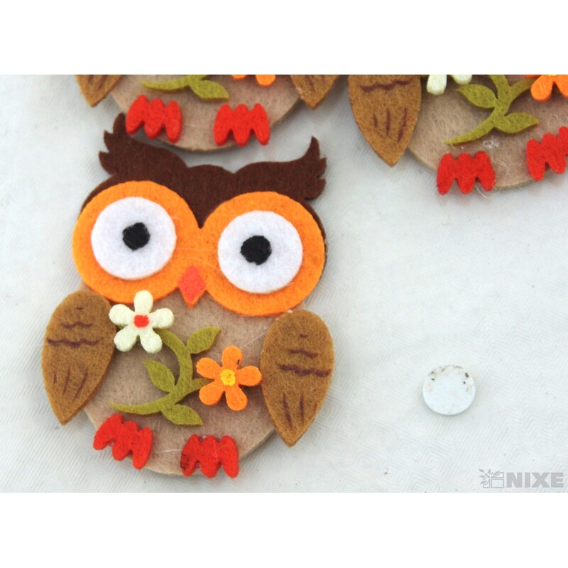 SOVA NALEPOVACÍ FILC 6,5x6cm 4ks*