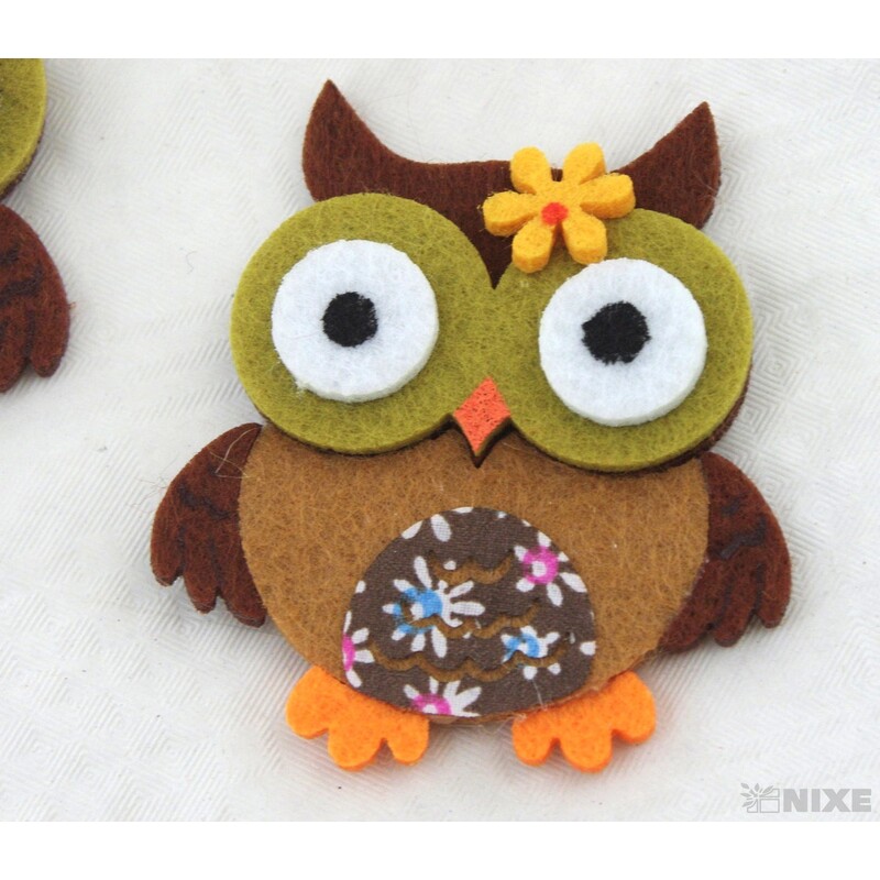 SOVA NALEPOVACÍ FILC 6,5x6cm 4ks*