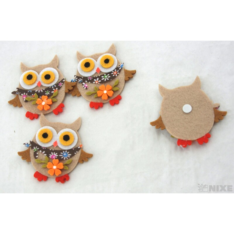 SOVA NALEPOVACÍ FILC 6,5x6cm 4ks*