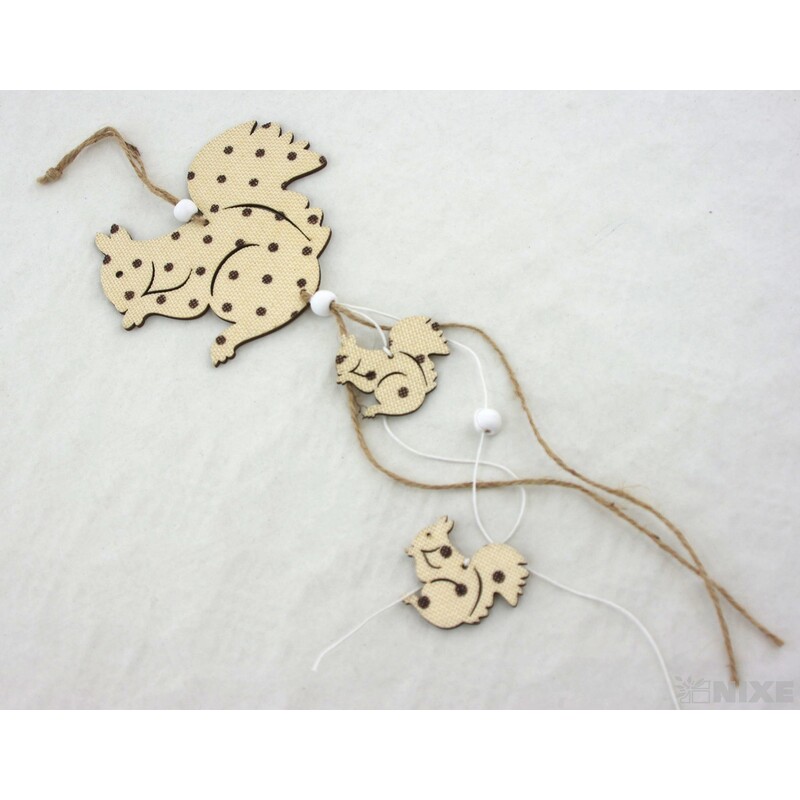 ZÁVĚS VEVERKA 12x38cm*MIX BAREV