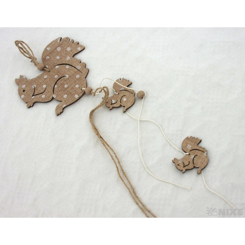 ZÁVĚS VEVERKA 12x38cm*MIX BAREV