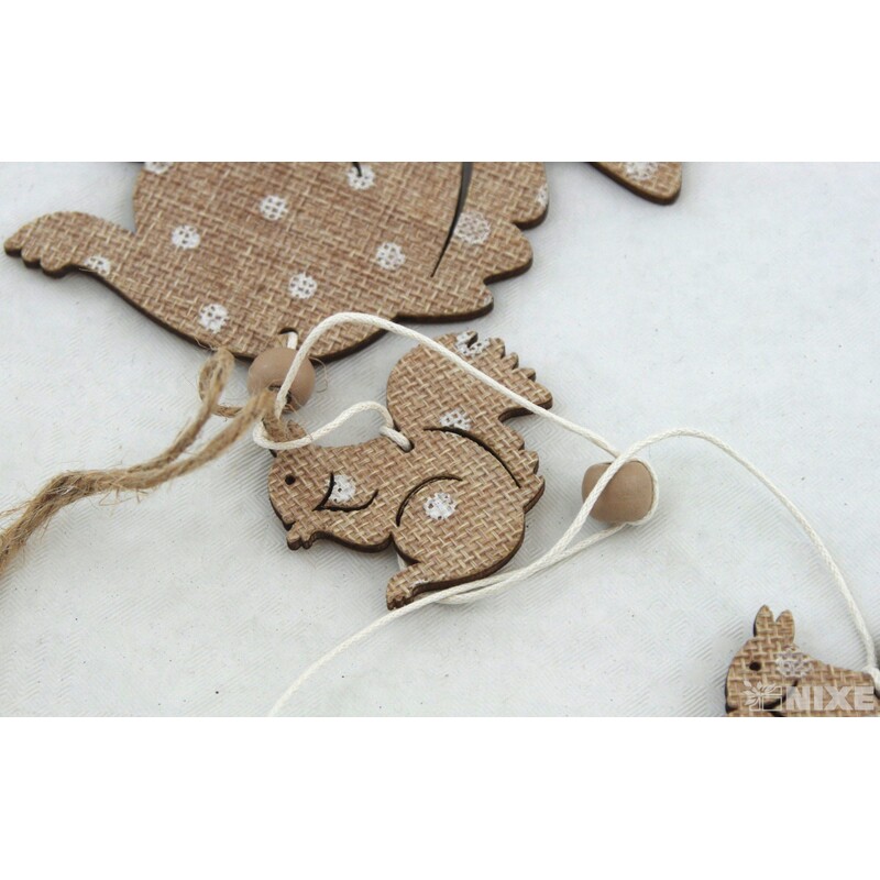 ZÁVĚS VEVERKA 12x38cm*MIX BAREV